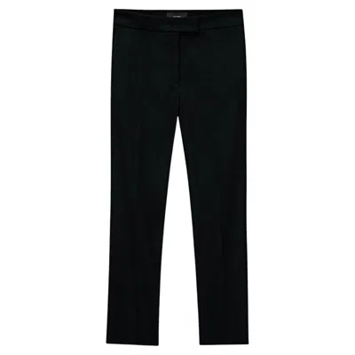 Pre-owned Joseph Stretch Cropped Trousers In Black
