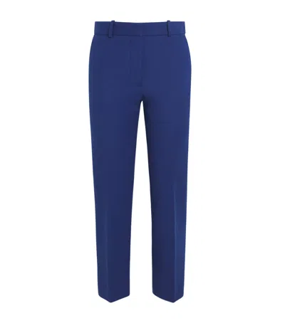 Joseph Stretch-gabardine Coleman Trousers In Blue