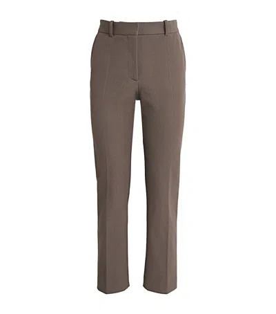 Joseph Stretch-gabardine Coleman Trousers In Brown