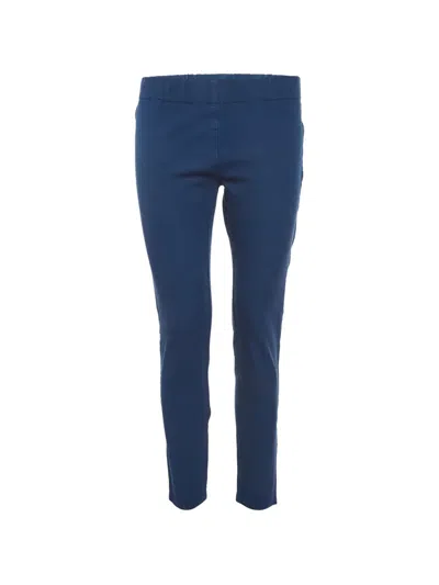 Pre-owned Joseph Stretch Gabardine Leggings In Blue