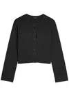 Joseph Stretch-knit Cardigan Jacket In Black