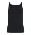 Joseph Stretch-knit Vest Top In Black