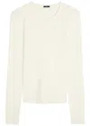 Joseph Stretch-silk Knit Top In Neutral