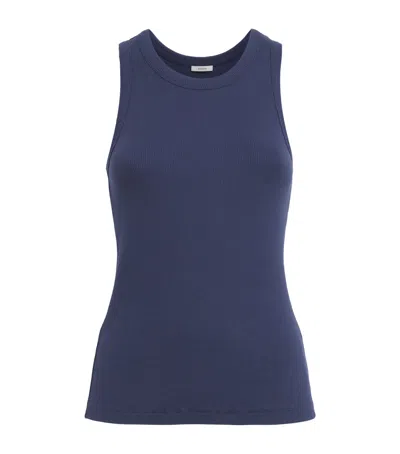 Joseph Stretch-cotton Yeux Tank Top In Blue