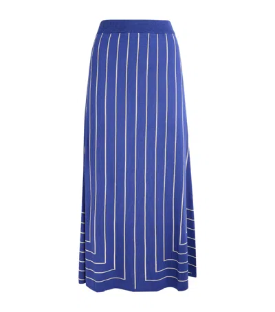 Joseph Stripe Jacquard Maxi Skirt In Multi