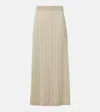 Joseph Striped Cotton And Silk Maxi Skirt In Multi
