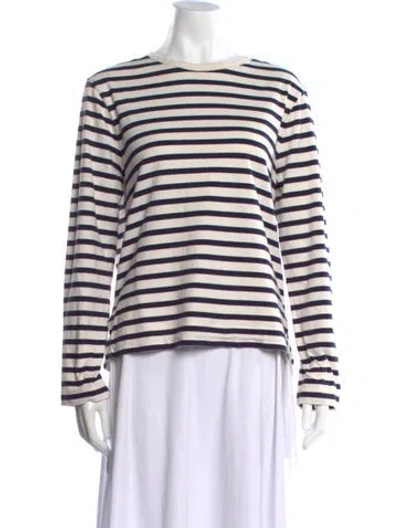 Pre-owned Joseph Striped Crew Neck T-shirt In Multicolor