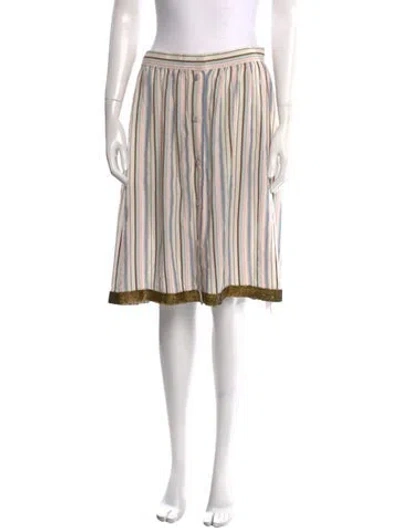 Pre-owned Joseph Striped Knee-length Skirt In Multi