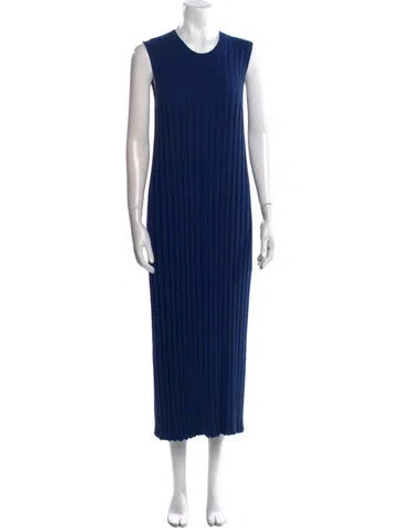 Pre-owned Joseph Striped Long Dress In Blue