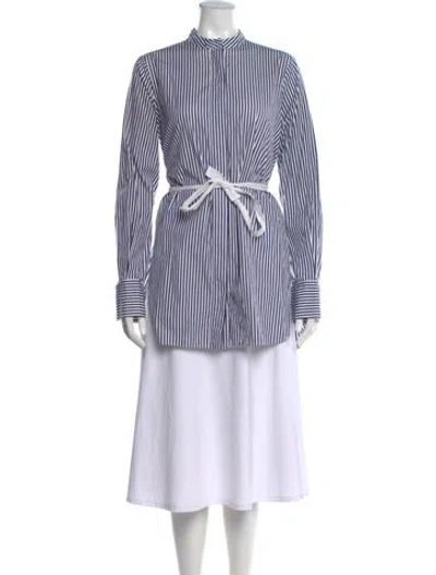 Pre-owned Joseph Striped Long Sleeve Tunic In Multi