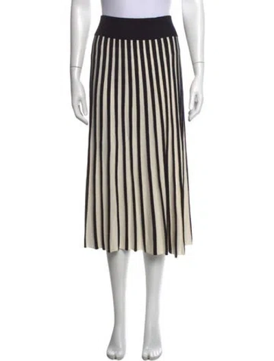 Pre-owned Joseph Striped Midi Length Skirt In Neutrals