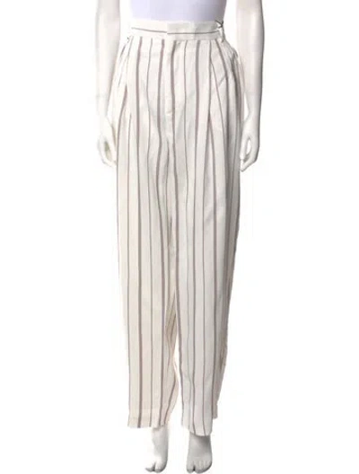 Pre-owned Joseph Striped Wide Leg Pants In Neutral