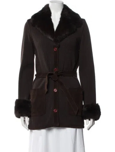 Pre-owned Joseph Suede Jacket In Brown