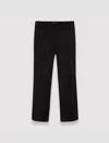 Joseph Suede Stretch Coleman Trousers In Black