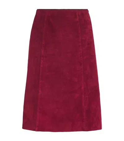 JOSEPH SUEDE STRETCH NICOLE MINI SKIRT