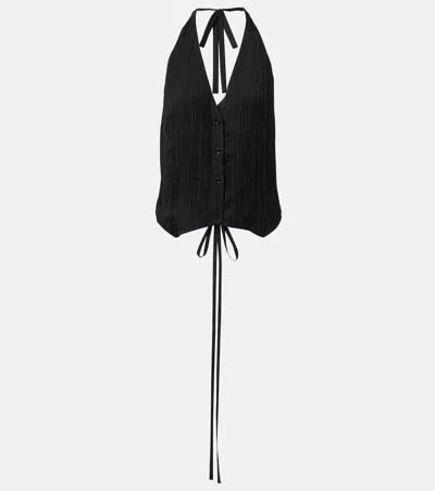 Joseph Suez Pleated Halterneck Vest