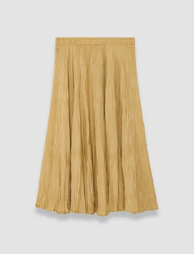 Joseph Sully Habotai Silk Skirt In Beige