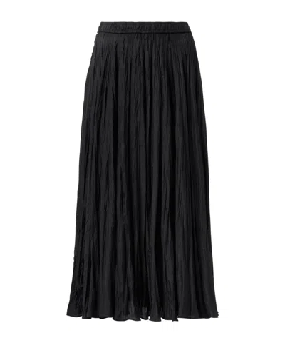 Joseph Sully Pleated Midi Skirt In Black