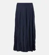 Joseph Sully Silk Midi Skirt In Blue