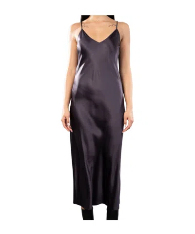 Joseph Clea Silk Strappy Midi Dress In Black