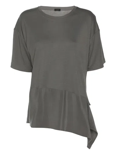 Pre-owned Joseph Asymmetric-hem T-shirt In Gray