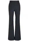 Joseph Tafira Flared-leg Stretch-twill Trousers In Blue