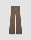 Joseph Tafira Gabardine Stretch Trousers In Brown