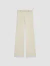Joseph Womens Quail Tafira Flared-leg Stretch-woven Trousers In Quail