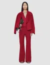 Joseph Tafira Gabardine Stretch Trousers In Red