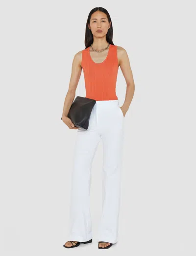 Joseph Tafira Gabardine Stretch Trousers In White