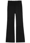 Joseph Womens Black Tafira Mid-rise Slim-fit Stretch-cotton Trousers In Black