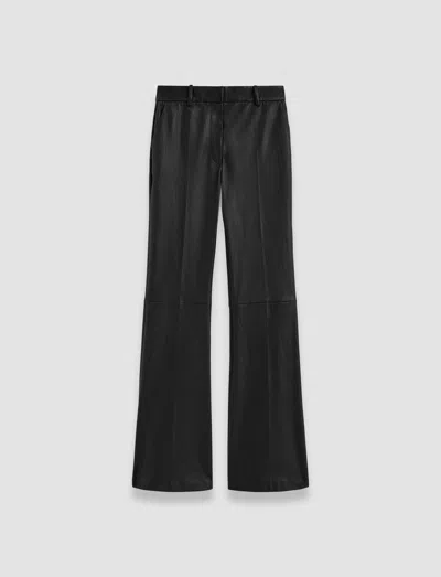 Joseph Tafira Leather Stretch Trousers In Black