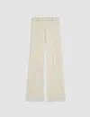Joseph Womens Quail Tafira Flared-leg Stretch-woven Trousers In Beige
