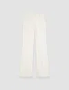 Joseph Tafira Linen Stretch Trousers In Ivory