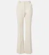 Joseph Tafira Mid-rise Gabardine Flared Pants In Blue