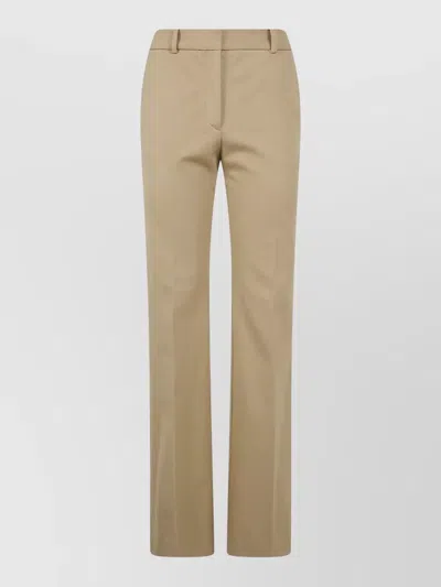Joseph Tafira Stretch Gabardine Tailored Trousers Belt In Brown