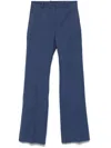 Joseph Tafira Gabardine Stretch Trousers In Blue