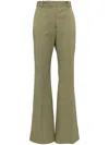 Joseph Womens Hass Avocado Tafira Flared-leg Mid-rise Stretch-woven Trousers In Green