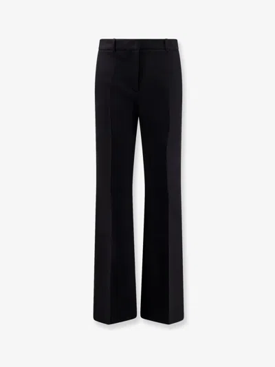 Joseph Tafira Viscose And Cotton Trousers In Blue