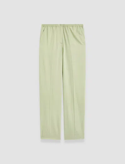 Joseph Tahiti Soft Viscose Tailoring Trousers In Matcha