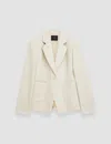 Joseph Tailoring Wool Stretch Glenview Jacket In Oat