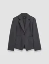 Joseph Tailoring Wool Stretch Glenview Jacket In Slate