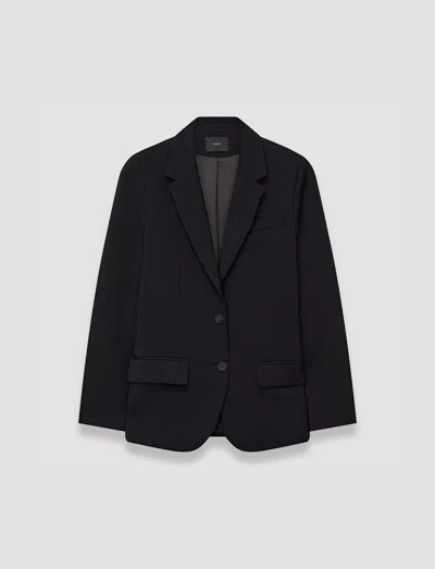 JOSEPH TAILORING WOOL STRETCH JACKIE JACKET,jp001407_0010-black-44