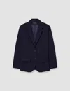 Joseph Tailoring Wool Stretch Jackie Jacket In Black