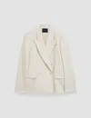Joseph Tailoring Wool Stretch Glenview Jacket In Oat