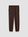 Joseph Womens Ebony Taio Relaxed-fit Silk-cotton Trousers In Ebony