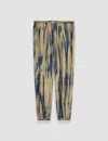 Joseph Taio Tie Dye Silk Trousers In Desert Sand/navy
