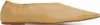 Joseph Tan Pointy Ballerina Flats In 0107 Caramel