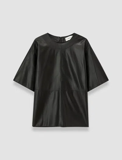 Joseph Tanjic Light Nappa Leather Top In Black