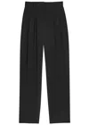 Joseph Tarn Silk-crepe Trousers In Black